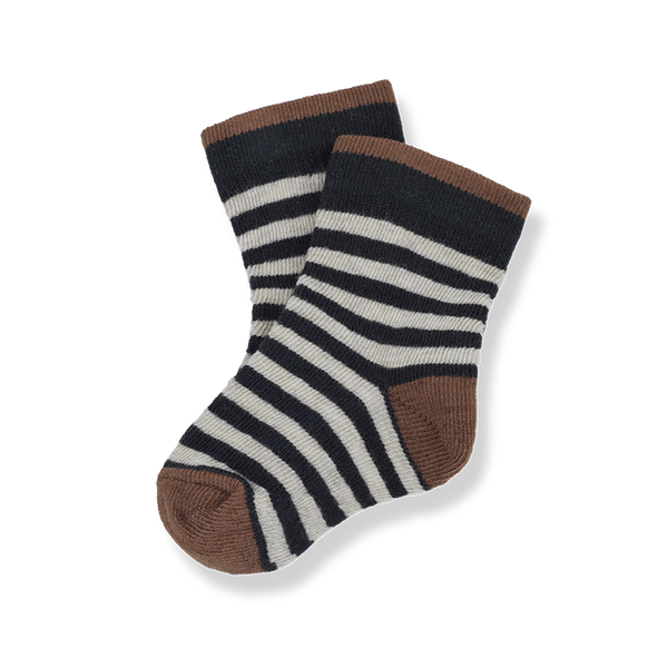 TERZO striped socks - anthracite