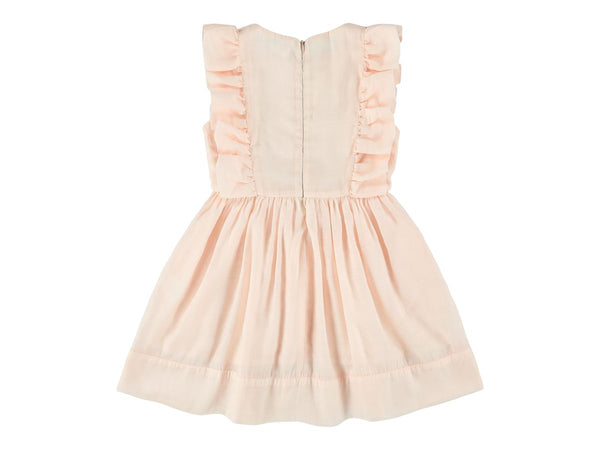 WAVERLY PUMA DRESS WITH RUFFLES - BLUSH