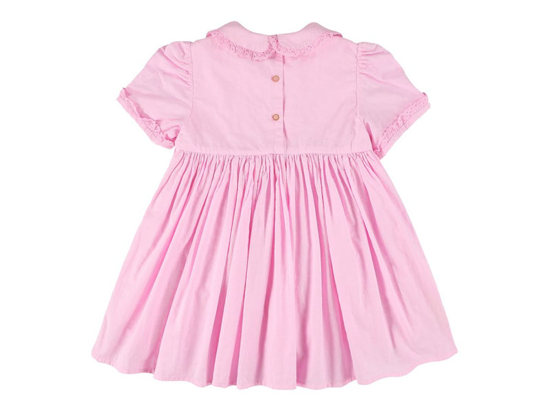 WUXI SORRENT DRESS WITH LACE RIBBON - ROSE