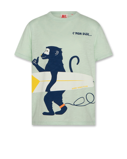 mat t-shirt monkey 000400 - light green