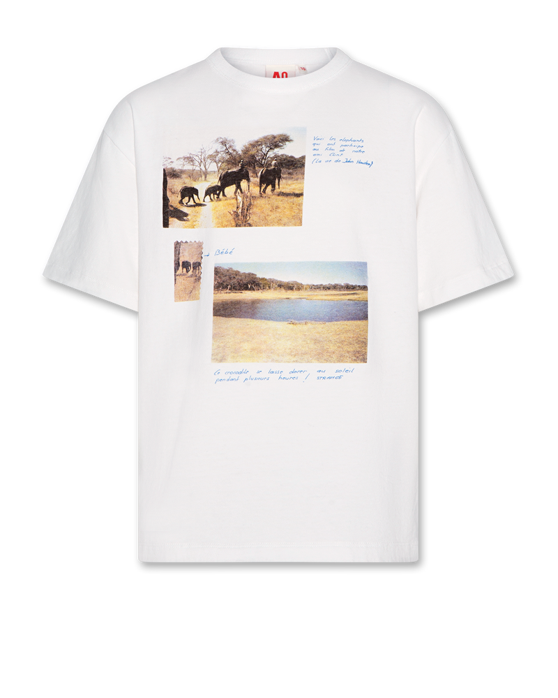 silas t-shirt elephant 000100 - white