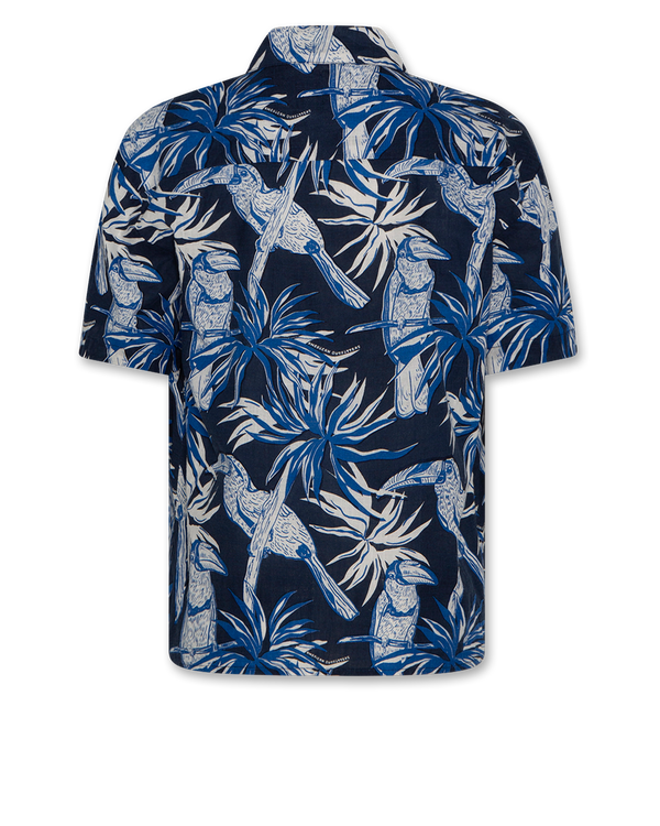 hawaiian kalahari shirt 000725 - mid blue