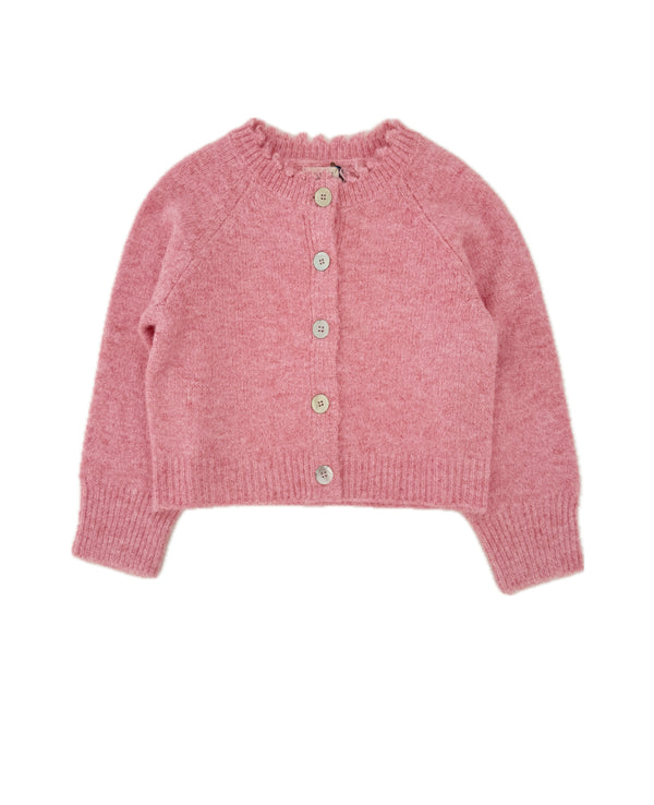 Knitted Cardigan - Warm Pink (25102)