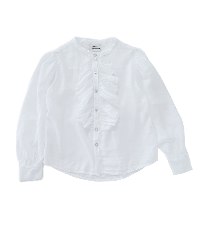 Volant Blouse - White