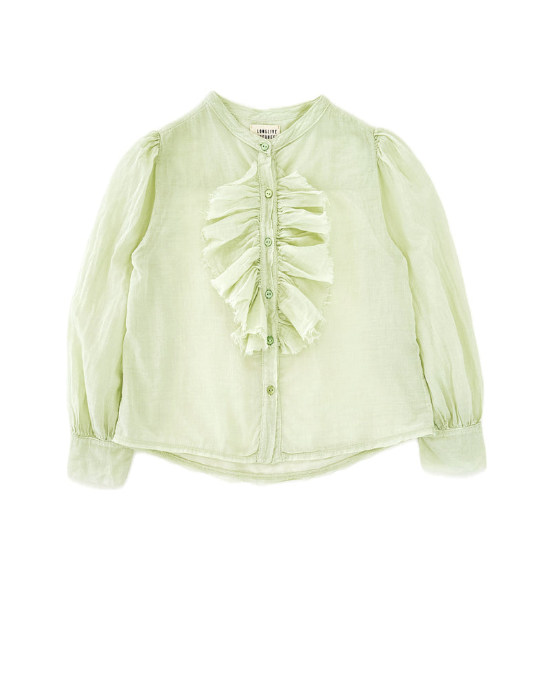 Volant Blouse - Pale Green (25104)