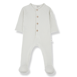 GUIM knit jumpsuit w/feet - pale-aqua