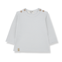 OT knit l.sleeve t-shirt - misty-blue