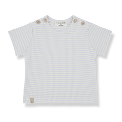 JON knit s.sleeve t-shirt - misty-blue