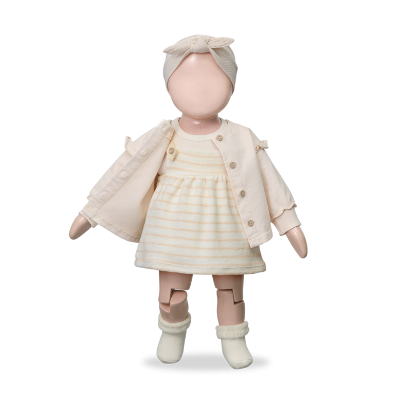 ORLENA knit dress+bloomer - nude/pink