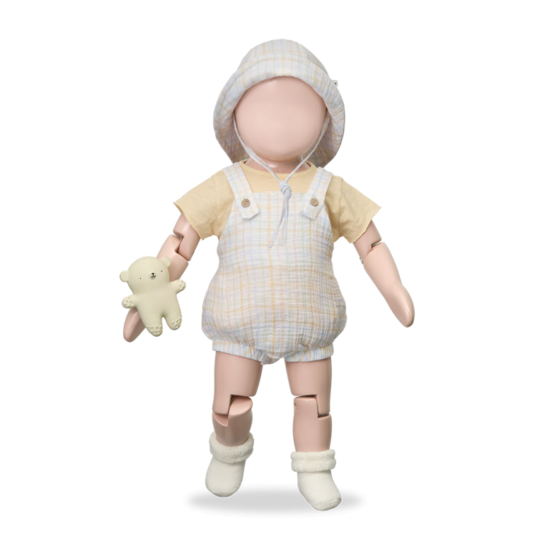 BABA woven romper - ecru