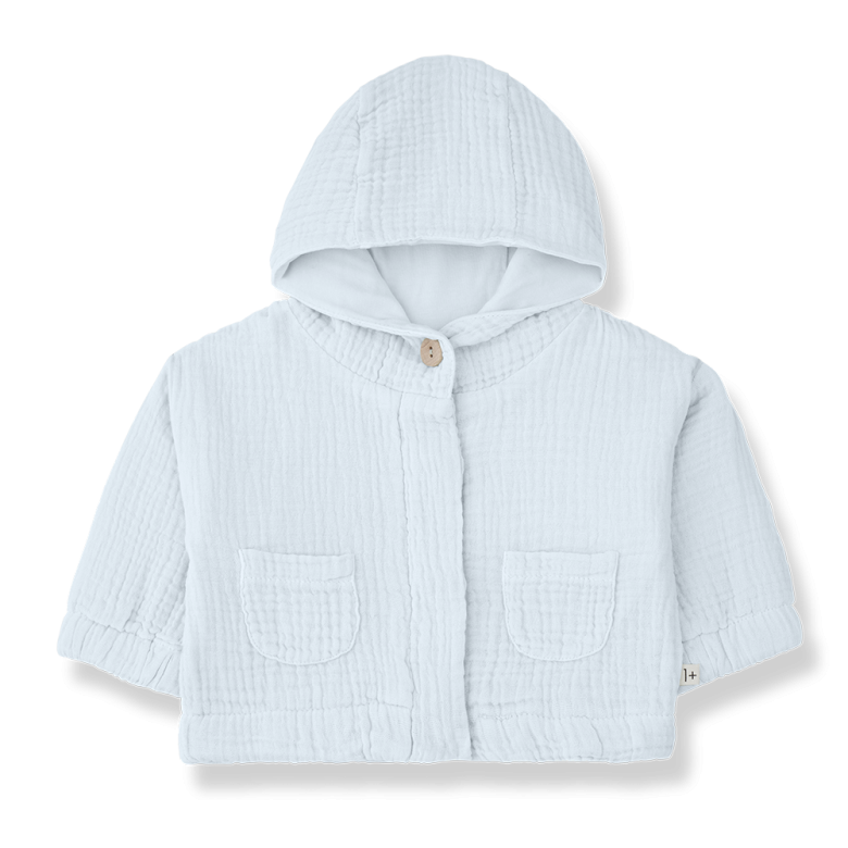 FELIX woven lined jacket - misty-blue