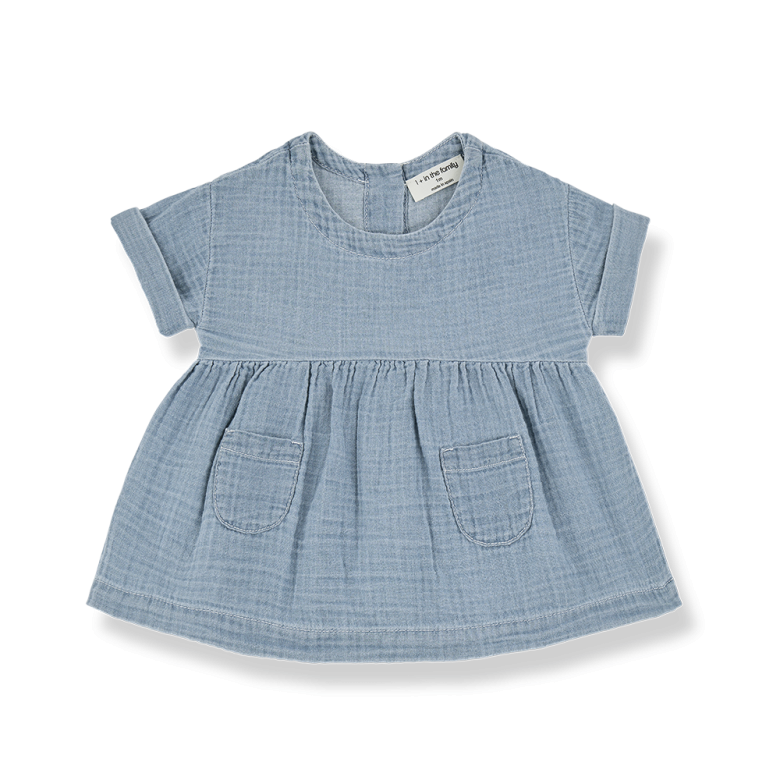 LAVINIA woven dress - denim