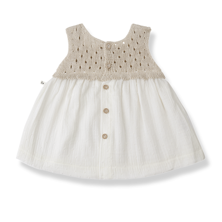 LOLA knit dress+bloomer - beige