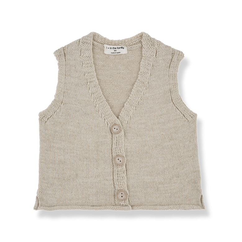 GINO knit vest - beige