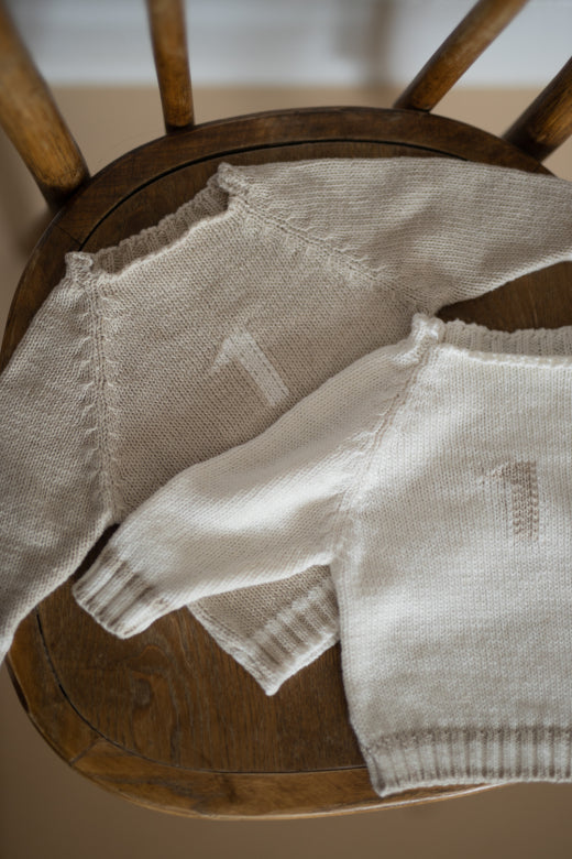 DIDAC knit sweater - off-white