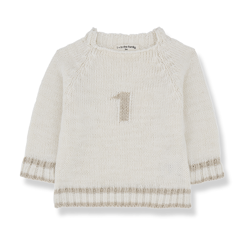 DIDAC knit sweater - off-white