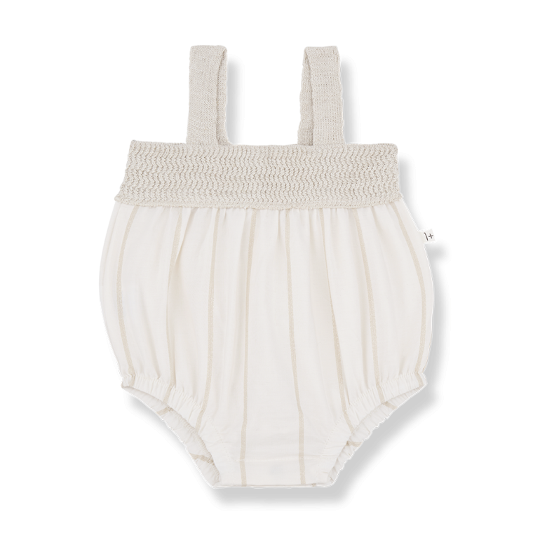 ZEUS woven romper - off-white