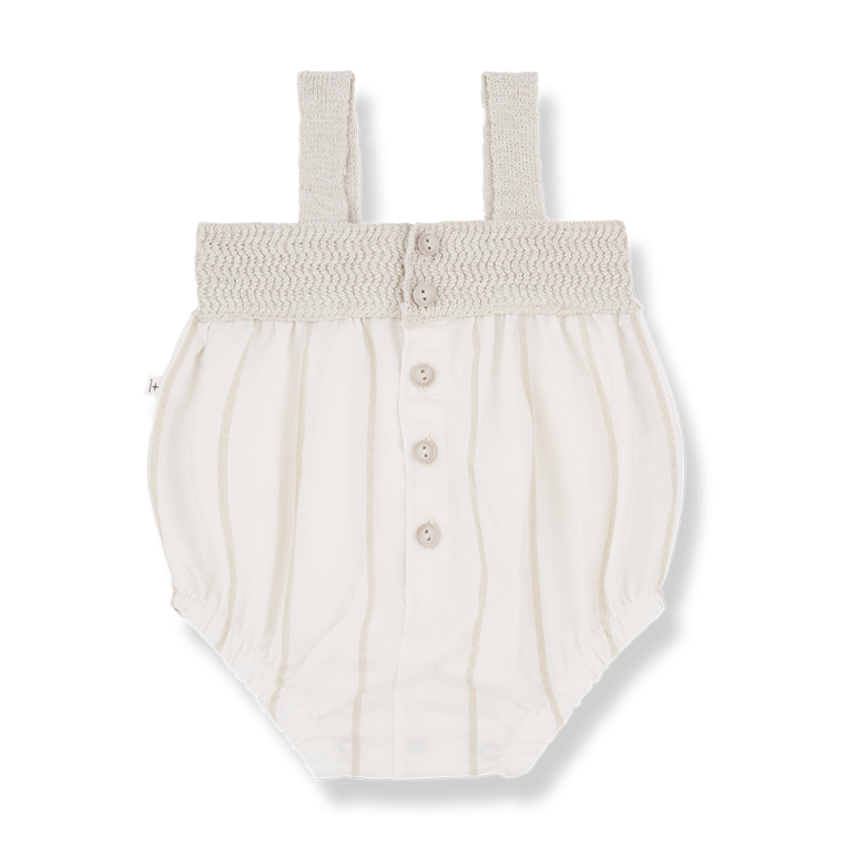 ZEUS woven romper - off-white