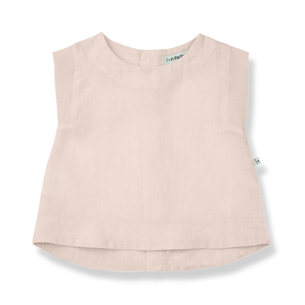 PETRA woven linen blouse - pale-rose