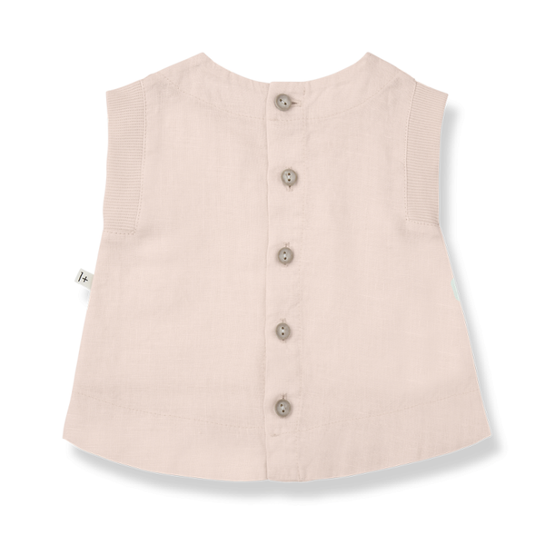 PETRA woven linen blouse - pale-rose