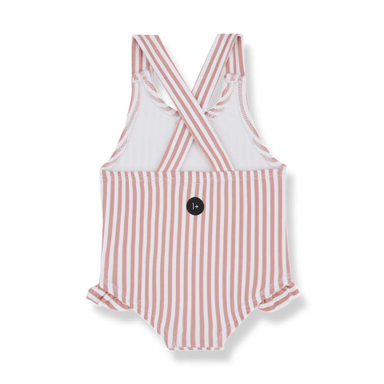 FILIPPA striped swimsuit - coral