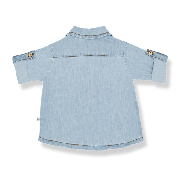 HUMBERTO woven l.sleeve shirt - denim