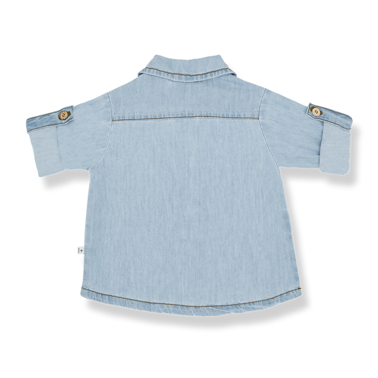 HUMBERTO woven l.sleeve shirt - denim