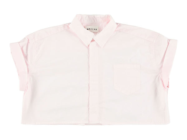 WEEKEND PRISMA CROPPED OVERSIZED SHIRT - ROSE