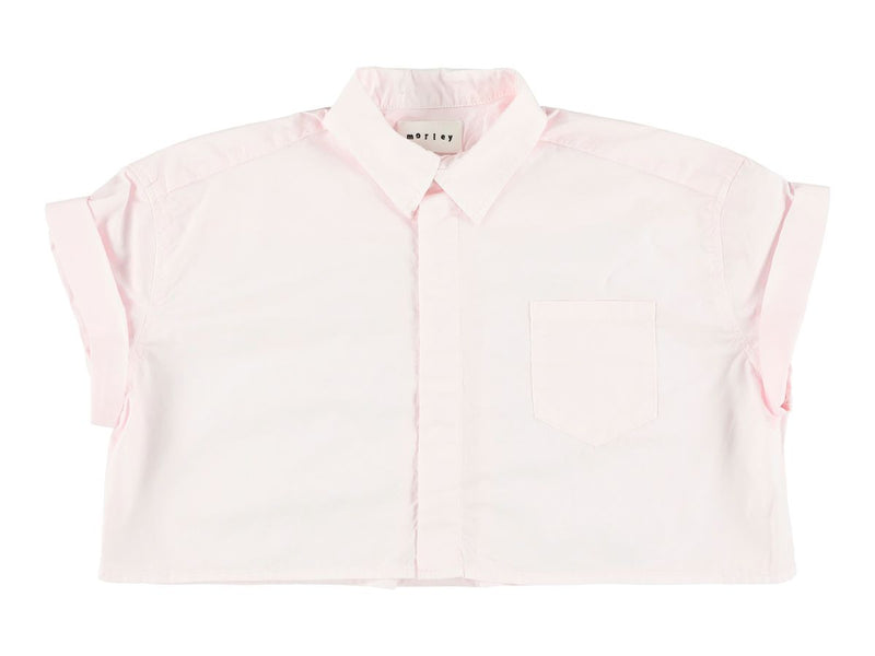 WEEKEND PRISMA CROPPED OVERSIZED SHIRT - ROSE