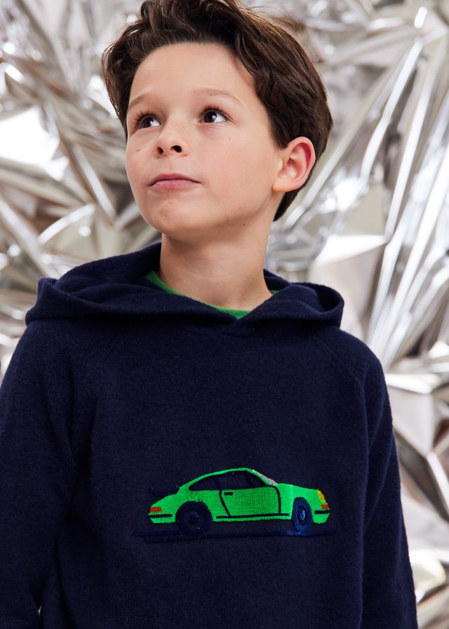 jones hoodie car - classic navy