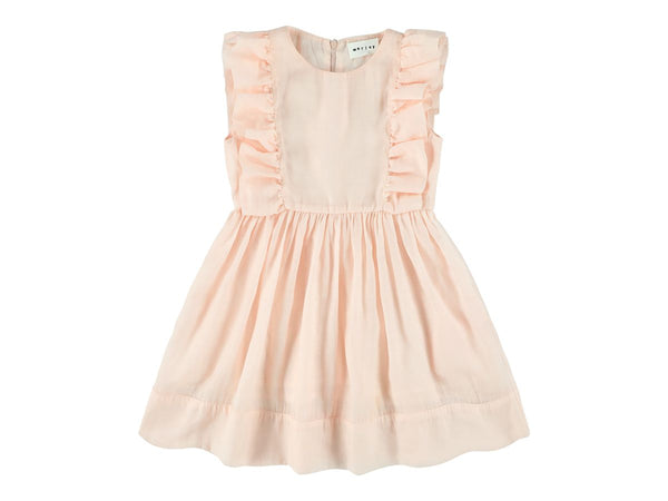 WAVERLY PUMA DRESS WITH RUFFLES - BLUSH