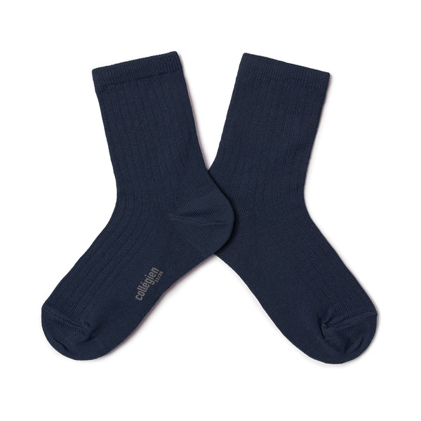 Paul - Lightweight Ribbed Socks - 044 - Nuit Etoile