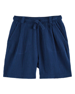 COTTON GAUZE SHORTS - NOCTURNE