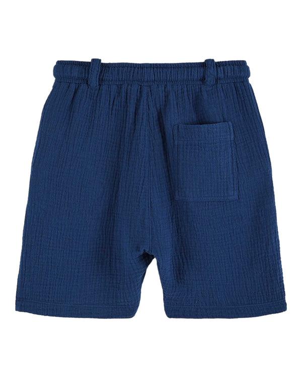 COTTON GAUZE SHORTS - NOCTURNE