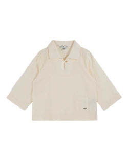 LINEN PEACOCK SHIRT - CREME