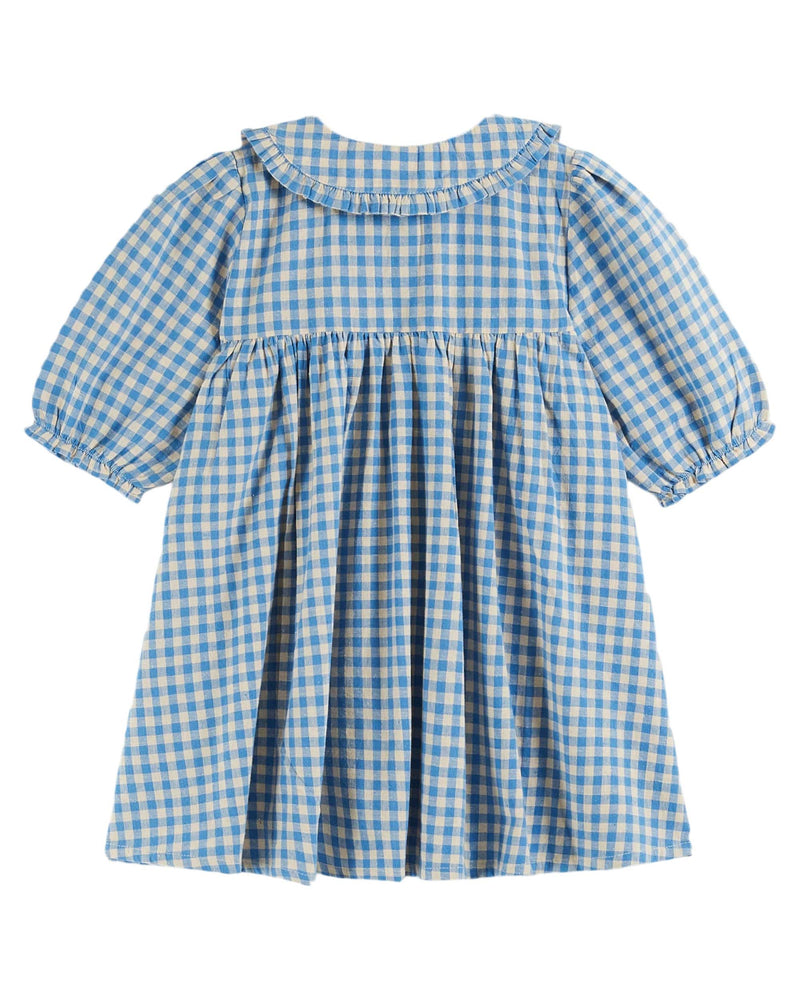 LAGON GINGHAM WIDE DRESS - VICHY LAGON