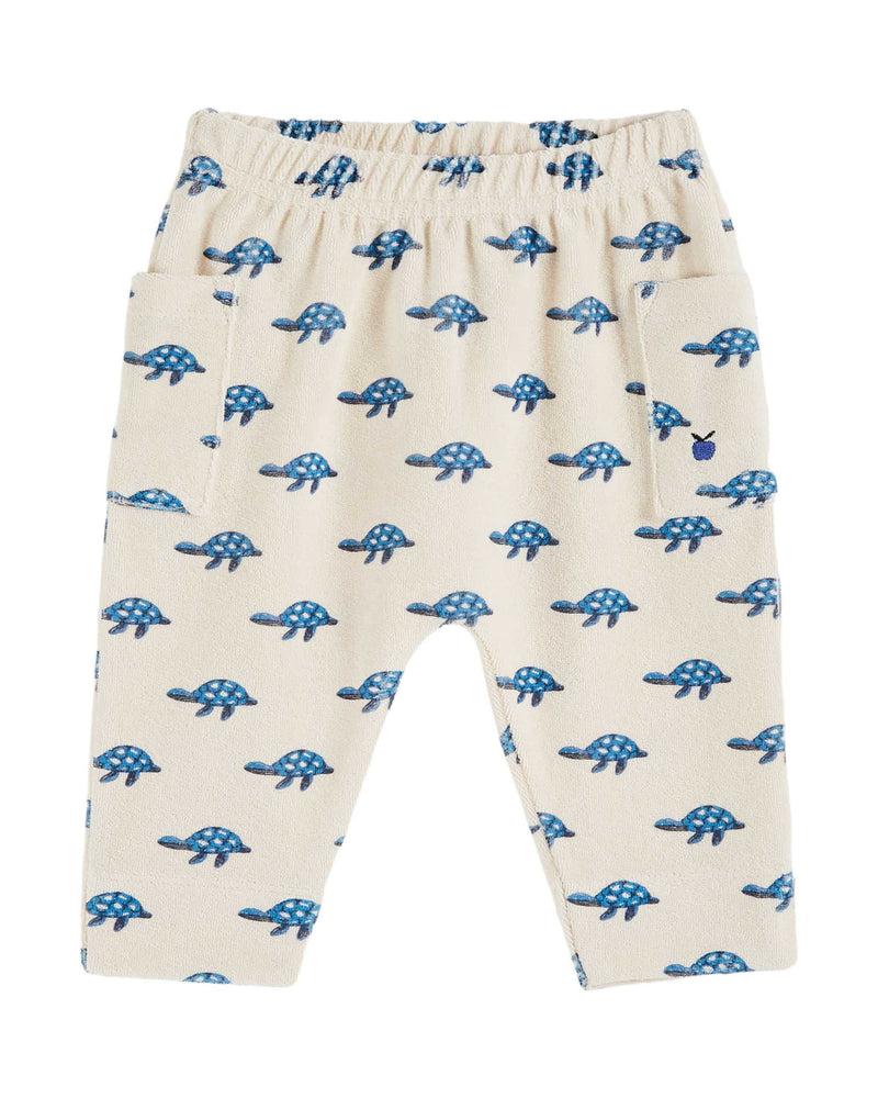 PRINTED TERRY SIRWAL PANTS - TORTUE