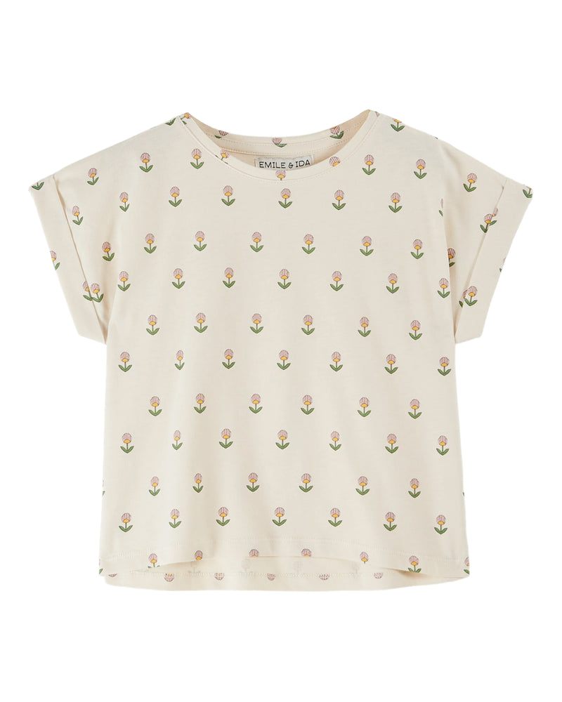 PRINTED TEE SHIRT - FLEURS DOUCE