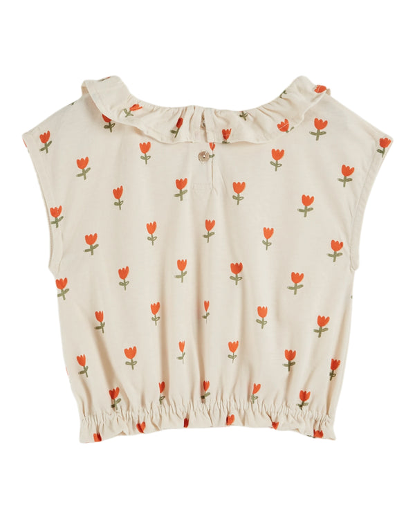 COLLAR TEE SHIRT - GRANDE TULIPE CREME