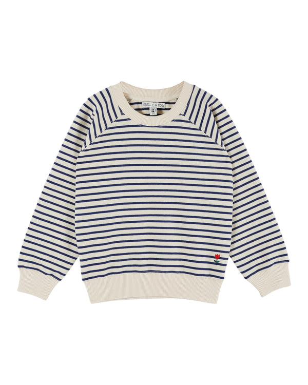 STRIPED SWEATSHIRT - RAYURE MARINE