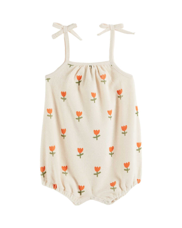 TERRY PLAYSUIT - GRANDE TULIPE CREME