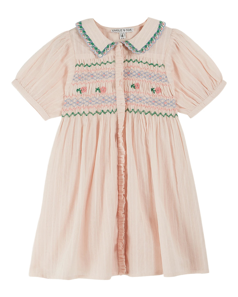 HAND EMBROIDERED DRESS - PASTEL