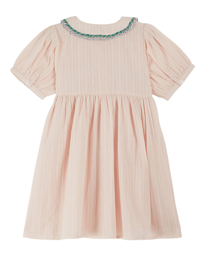 HAND EMBROIDERED DRESS - PASTEL