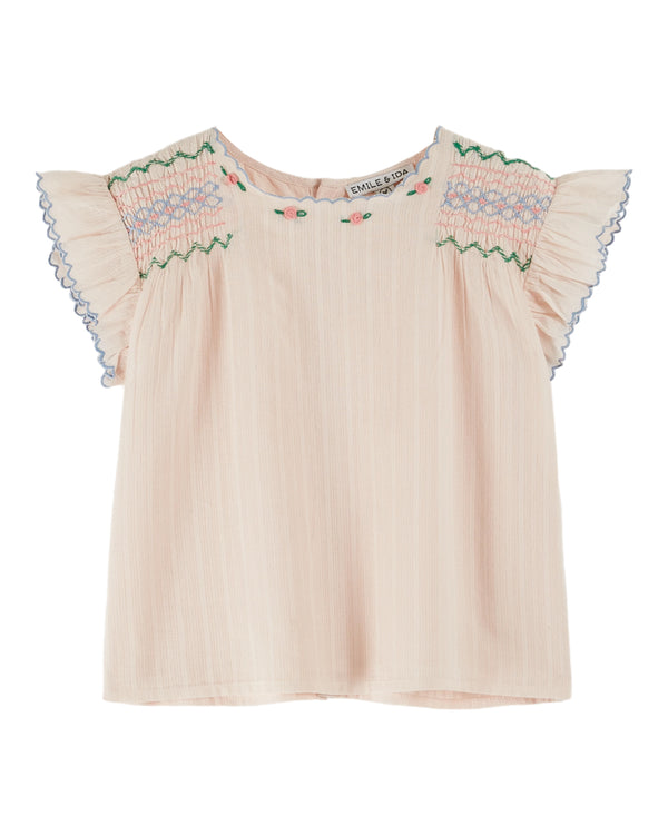 HAND EMBROIDERED BLOUSE - PASTEL