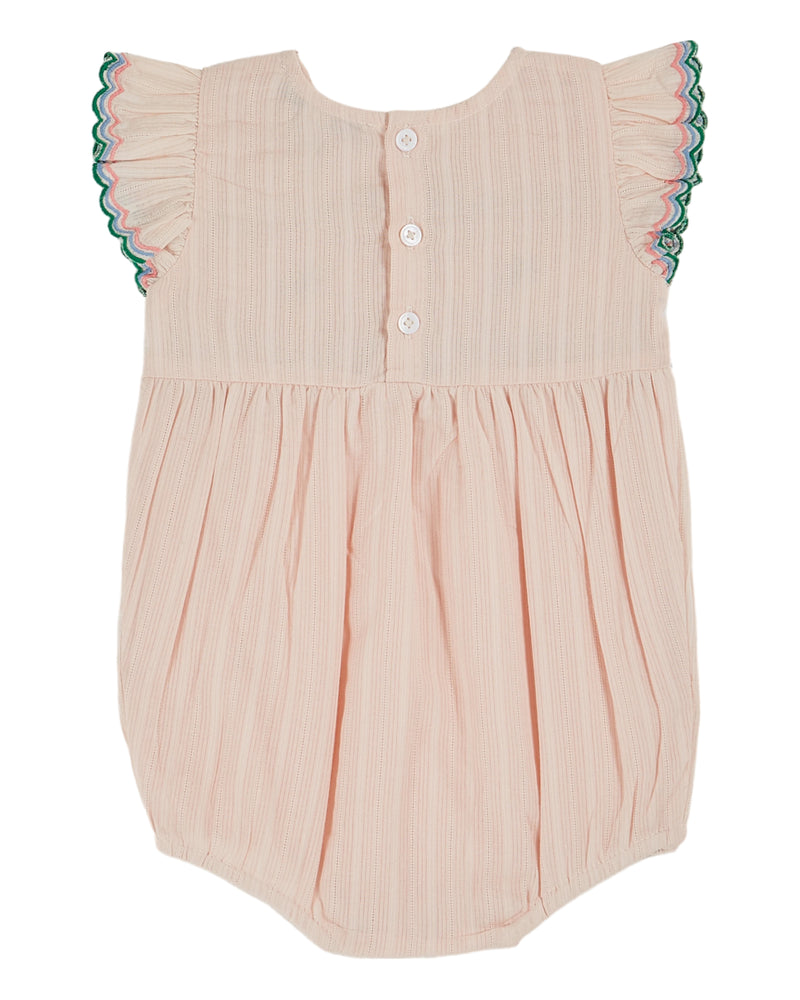 EMBROIDERED ROMPER - PASTEL