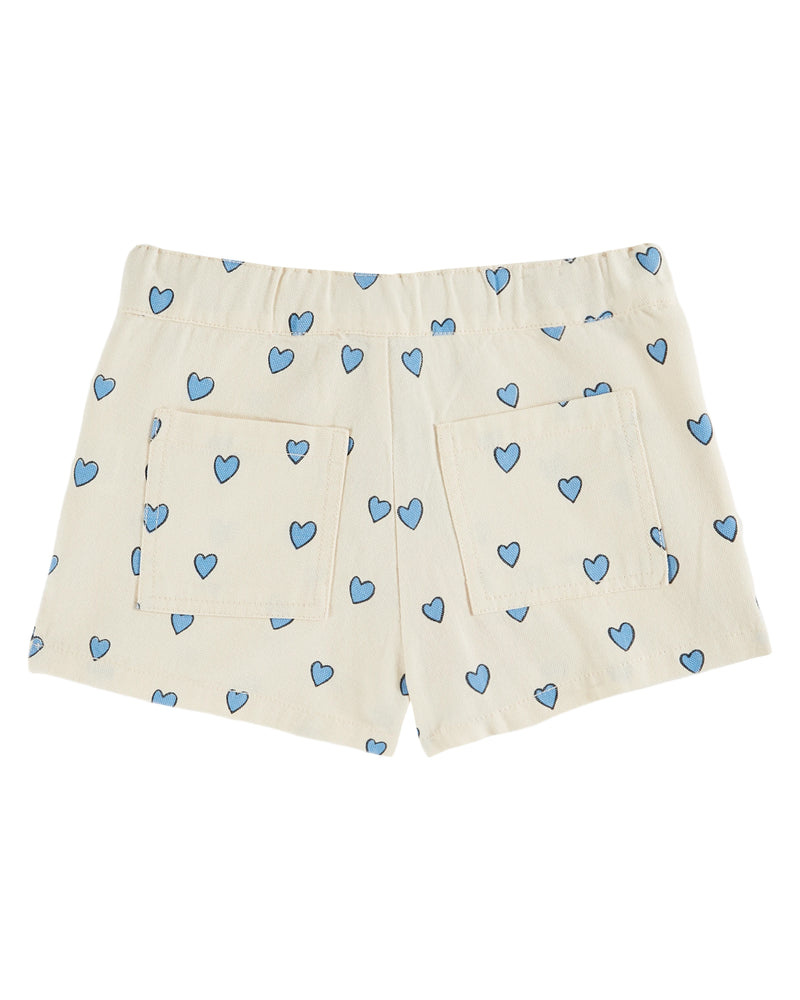 HEART FLOWER POCKET SHORTS - AMOUR