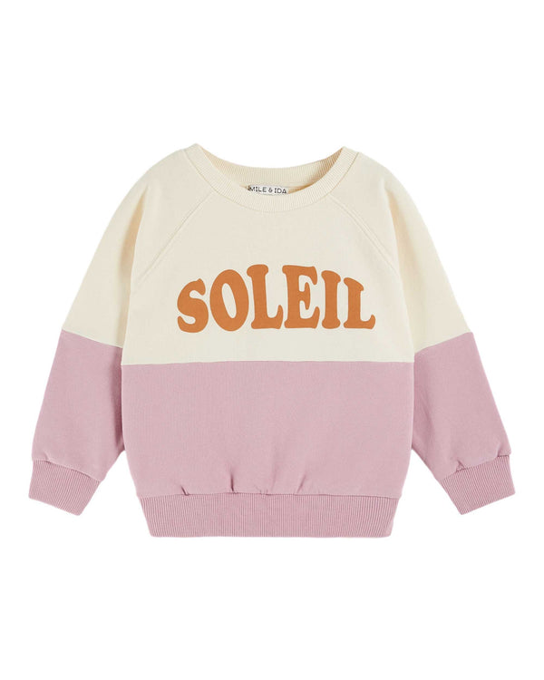 TWO-TONE SWEATSHIRT - LILAS SOLEIL