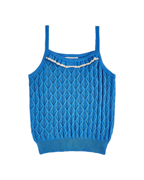 KNIT TANK TOP - LAGON