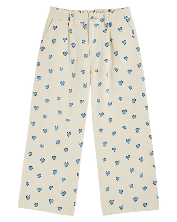 HEART WIDE TROUSERS - AMOUR