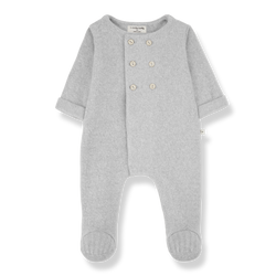 ABEL jumpsuit w/feet - perla